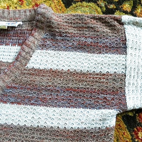 Vintage Kennington California LTD Cozy Knitted V Neck Sweater Size Medium - Picture 4 of 6